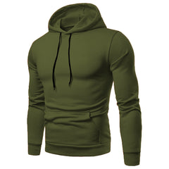 Casual Fashion Plus Size Solid Color Hooded Sweater