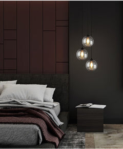 Nordic Creative Glass Chandelier Cafe