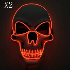 Skull LED Glowing Halloween Mask