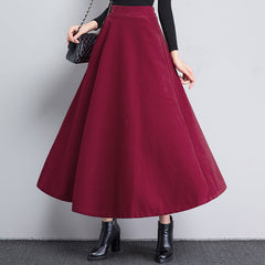 High-waist Long Plus-size Women's Dress
