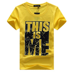 Men's  Plus Size Youth Half-Sleeved T-Shirt