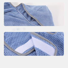 Dog Body Towel High Absorbent Quick Drying Dog Bath Robe Warm Soft Dog Bath Robe Towel With Adjustable Waistband