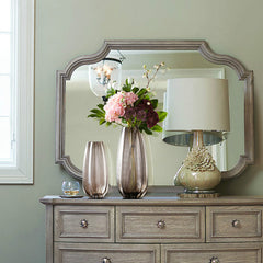 Colored Transparent Glass Vase With Diamonds