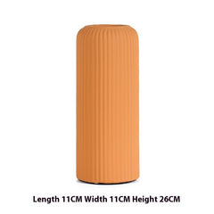 Modern Minimalist Ceramic Vase Morandi Wide Mouth Dry Desktop TV Cabinet Flower Arrangement Decoration