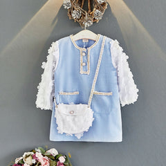 Xiangfeng Korean Princess Dress With Western Style Flowers