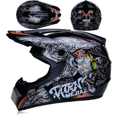 Youth Off-Road Motorcycle Helmet - [green] | Lightweight Motocross Full Face Shield for Dirt Bike & ATV