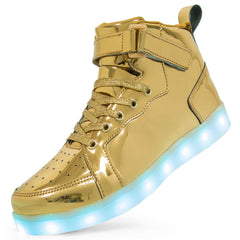 LED Lamp High-top Board Shoe Light Shoes Charging Dancing Shoes