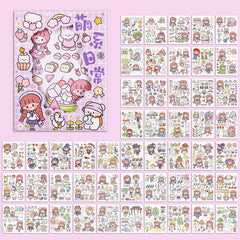 Hand Ledger Gift Box Of 50 Pieces And Paper Stickers