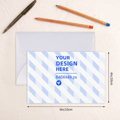 Horizontal Thick And Tough Pearl Paper Holiday Card