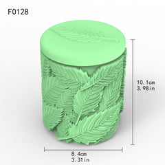 Leaf Relief Candle Cup Silicone Mold