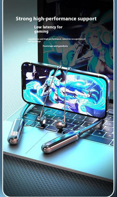 Neck Hanging Large Power G09 Digital Display Wireless Bluetooth Headset