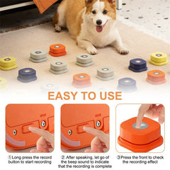 4 Colors Pet Communication Button One-click Prevent Physical Inactivity Recordable Dog Talking Button Toy Cat Toy Pet Products