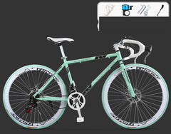 Road Race Variable Speed Solid Tire Double Disc Brake Bicycle