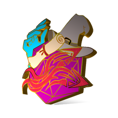 Dungeons & Dragons Role: Wizard Enamel Pin