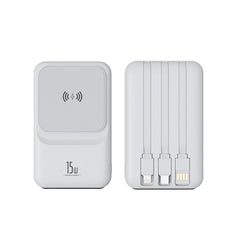 Magnetic Wireless Charger Power Bank With Cable Super Fast Charge Mobile Power 10000 MA