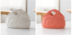 Dehua Frosted Wide Mouth Handbag Ceramic Vase Ornament Simple European Retro