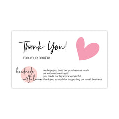 Thank You Card Coated Paper Card Thank You Gift Card Wrapping Card