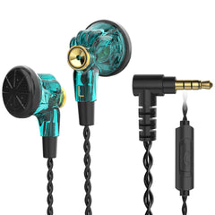 Wired Music Headset Flat Head Earbuds Computer Mobile Phone Universal