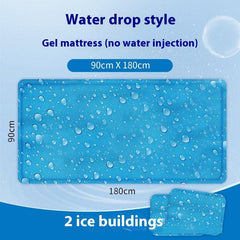 Gel Ice Pad Mattress Cooling Single PVC Cushion