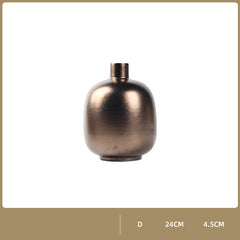 Modern And Simple Golden Ceramic Vase Ornaments Nordic Net Red Creative