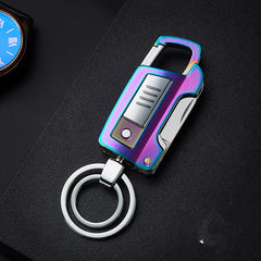 HT2101 Multi-function Key Chain Cigarette Lighter USB Charging Lighter