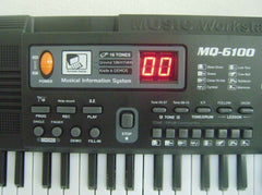 Children's 61 Key Electronic Keyboard USB Power Cord With Microphone Black