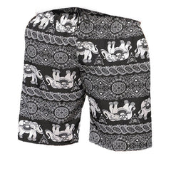 Summer Beach Pants Men's Loose Casual Fifth Pants Ice Silk High Elasticity Quick-drying