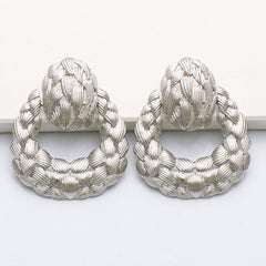 Geometric Hollow Leaf-shaped Earrings Personalized Female Earrings