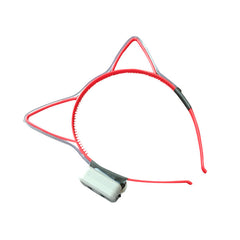 Cool Light Hair Hoop Halloween Led Cat Ears