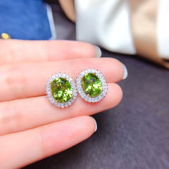 Natural Peridot Ring Peridot Necklace Pendant Peridot Earrings