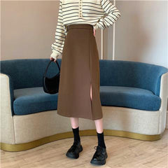 Plus Size Women's Black Skirt Women's High Waist