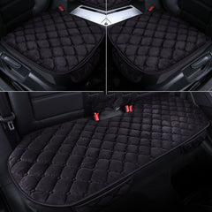 Winter Short Plush Backless Three-piece Seat Cushion
