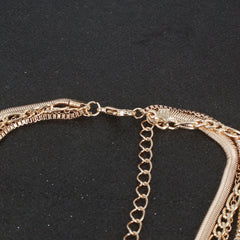 Women's Personalized Alloy Round Pendant Multi-layer Necklace