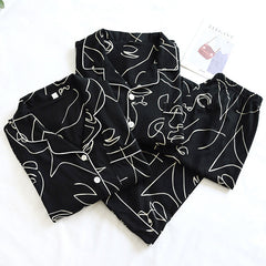 Thin Cardigan Plus Size Cotton Lapel Home Service
