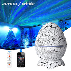 New Star Light Crack Translucent Dinosaur Egg Water Ripple USB Projection Night Light Home Decor