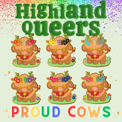 Pride Cow: Rainbow LGBTQIA+ Enamel Pin