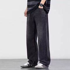 Vintage High-street Straight-leg Loose Wide-leg Jeans