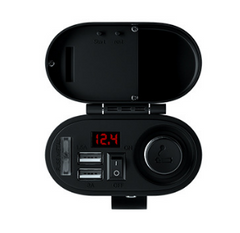 Motorcycle Scooter Car Refitting Accessories Cigarette Lighting Dual USB Refitting Car Charger With Wire 42A