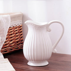 Home Fashion Simple Solid Color Ceramic Flower Pot Vase