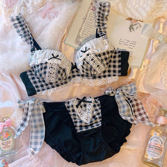 Underwired Thin Plus Size  Up Bra Set