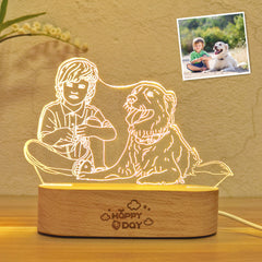 Gift Usb Atmosphere Student Gift Bedroom Decoration Message Board 3d Night Light
