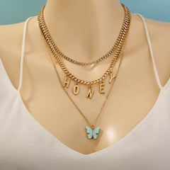 Creative New Product Retro Cold Wind Butterfly Necklace