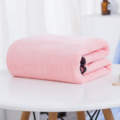 Coral Fleece Soft Bath Towel - Absorbent and Cozy Adult Household Essential