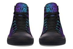 Printed Couple High Top Canvas Shoes