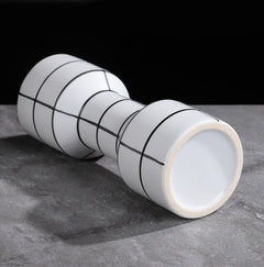 Simple Nordic Minimalism Black And White Striped Ceramic Vase