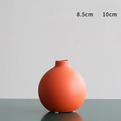 Morandi Color Nordic Style Creative Ceramic Dry Flower Vase Living Room Flower