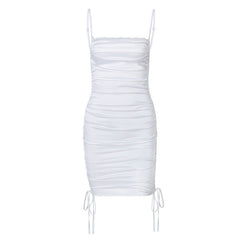 Women's Satin Sling Strap One-step Skirt Dress
