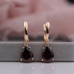 Ladies Long Earrings Fashion Party Jewelry Natural Zircon