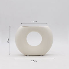 Flower Vase Nordic Ceramic Vase Decoration Home Creative Models Living Room Model Flower Arrangement Geometric Art Decorative