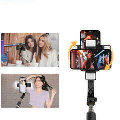Bluetooth Selfie Stick Handheld Stabilizer Single-axis Mobile Phone Bracket